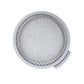 Gray circular vacuum filter replacement with fine perforated mesh