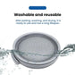 Gray mesh vacuum filter replacement with water droplets for wet cleaning
