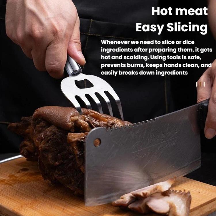 LsCook Multifunctional Bear Claw Shape Hand Guard Meat BBQ Shredder, All-Steel