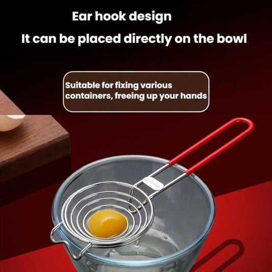 LsCook 304 Stainless Steel Spiral Egg White Separator Yolk Extractor Tool