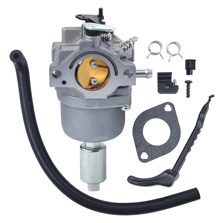 Mechanical carburetor with intake port, fuel line hose, and mounting gasket set