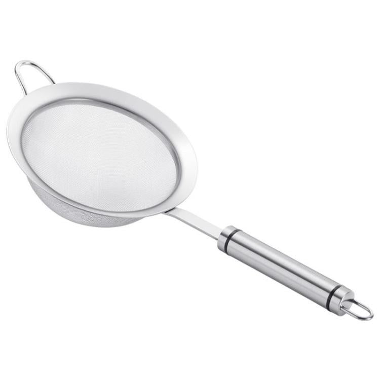 LsCook Single Hook Strainer Spoon 304 Stainless Steel Filter Mesh, 12cm