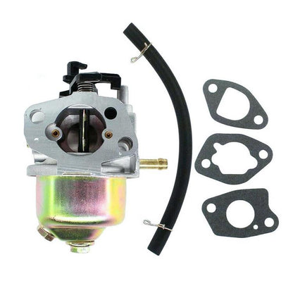 Carburetor with black fuel hose and included gaskets