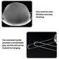 Round stainless steel mesh strainer with fine mesh cup, extended handles and hook