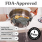 LsCook Silicone Pasta Strainer Wide Mouth Colander