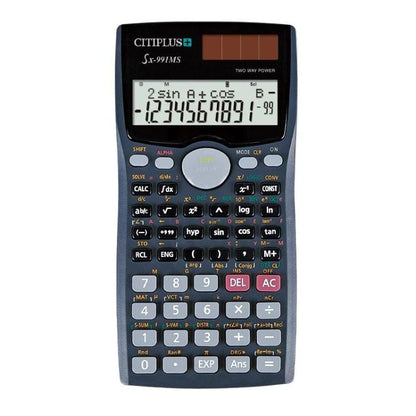 CITIPLUS SX-991MS Student Scientific Functions Calculator Solar Powered Multifunctional Exam Mathematical Calculator