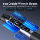 Mini soldering iron with sleep menu screen and function icons
