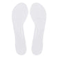 Transparent half-size anti-slip insole pair with grippy dot tread pattern
