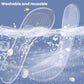 Transparent half-size anti-slip insole pair with grippy tread texture