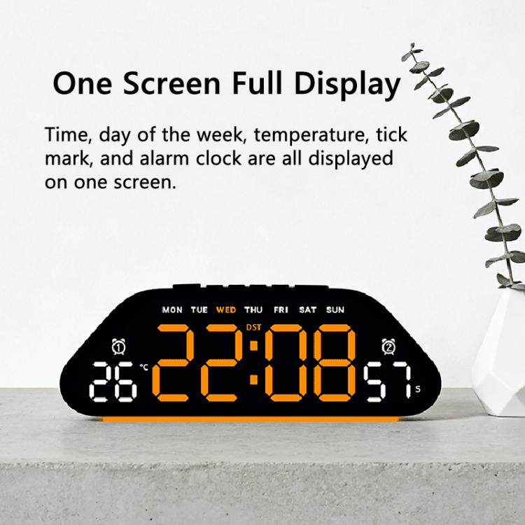 Digital Alarm Clock With Large LED Display 3 Brightness Levels, Auto-Dimming, Atmosphere Night Light & Timer