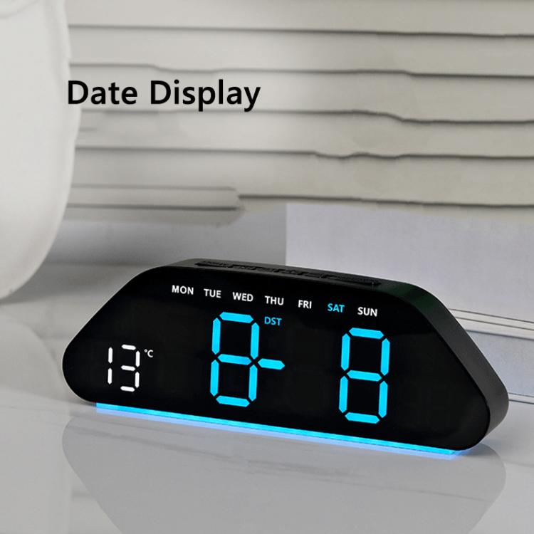 Digital Alarm Clock With Large LED Display 3 Brightness Levels, Auto-Dimming, Atmosphere Night Light & Timer