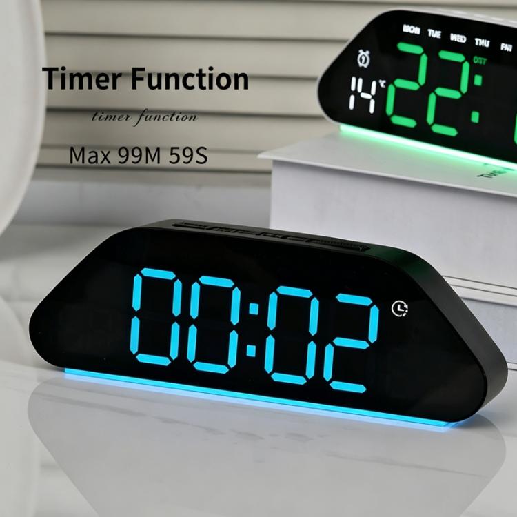 Digital Alarm Clock With Large LED Display 3 Brightness Levels, Auto-Dimming, Atmosphere Night Light & Timer