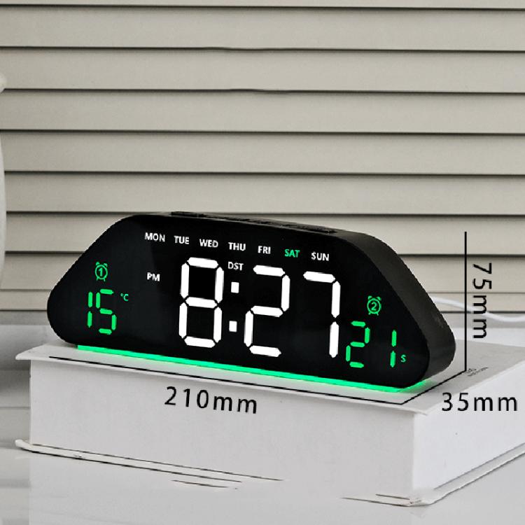Digital Alarm Clock With Large LED Display 3 Brightness Levels, Auto-Dimming, Atmosphere Night Light & Timer