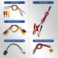 Automotive actuator oscilloscope accessory set of test plugs, power cable, and wires
