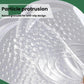 Clear silicone anti-slip half-insole with raised granular grip and arch support