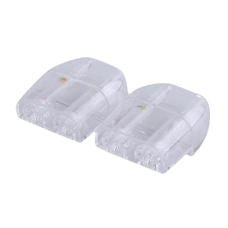 Transparent car animal repellent alarm sensor, two plug-in units with openings.