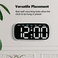 Modern Digital Wall Clock & Desk Clock LED Large Display with Date, Week, Temp, Adjustable Brightness Decorative Silent Clock