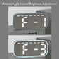 Modern Digital Wall Clock & Desk Clock LED Large Display with Date, Week, Temp, Adjustable Brightness Decorative Silent Clock