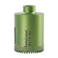 40mm tile hole saw drill bit with serrated carbide rim, green metal body