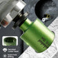 Green tile hole saw drill bit with serrated diamond cutting edge