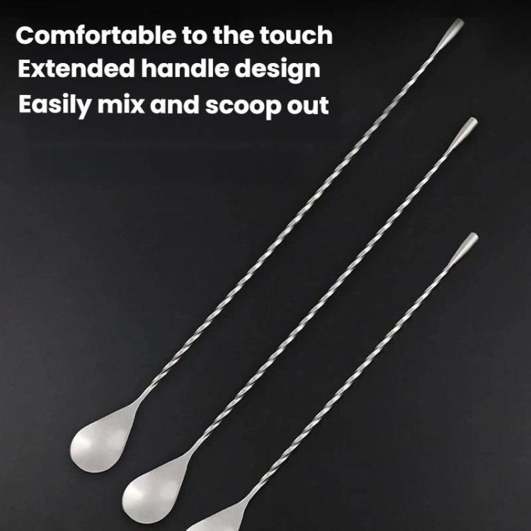 304 Stainless Steel Long-Handled Stirrer Coffee Milk Tea Spoon, LsCook 30cm