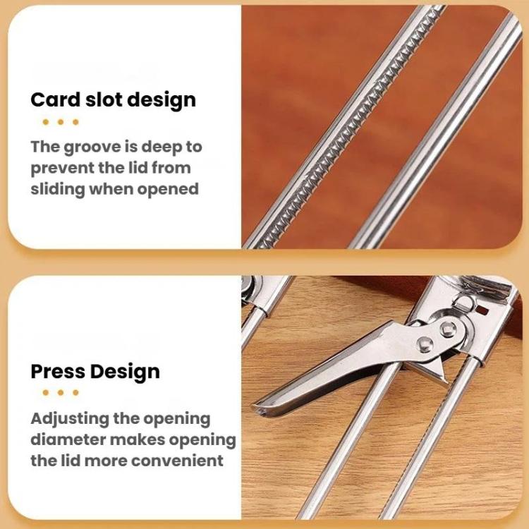 LsCook Adjustable Multi-Function Can Opener Non-Slip Bottle Cap Screwdriver