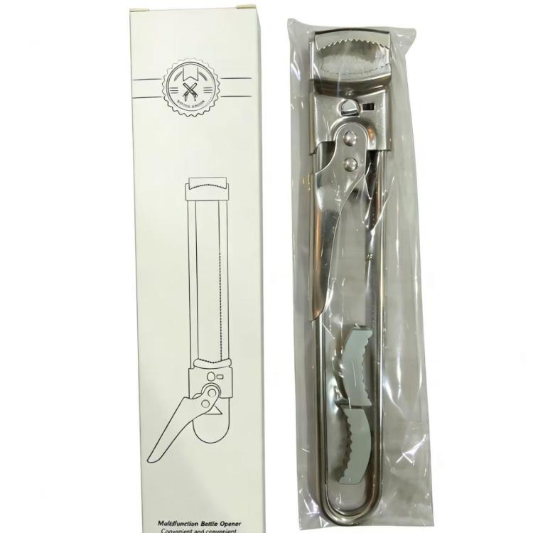 LsCook Adjustable Multi-Function Can Opener Non-Slip Bottle Cap Screwdriver