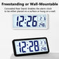 10-Inch LCD Display Desktop Electric Clock with Backlight Large Digital Wall Clock Indoor Thermometer
