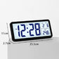 10-Inch LCD Display Desktop Electric Clock with Backlight Large Digital Wall Clock Indoor Thermometer
