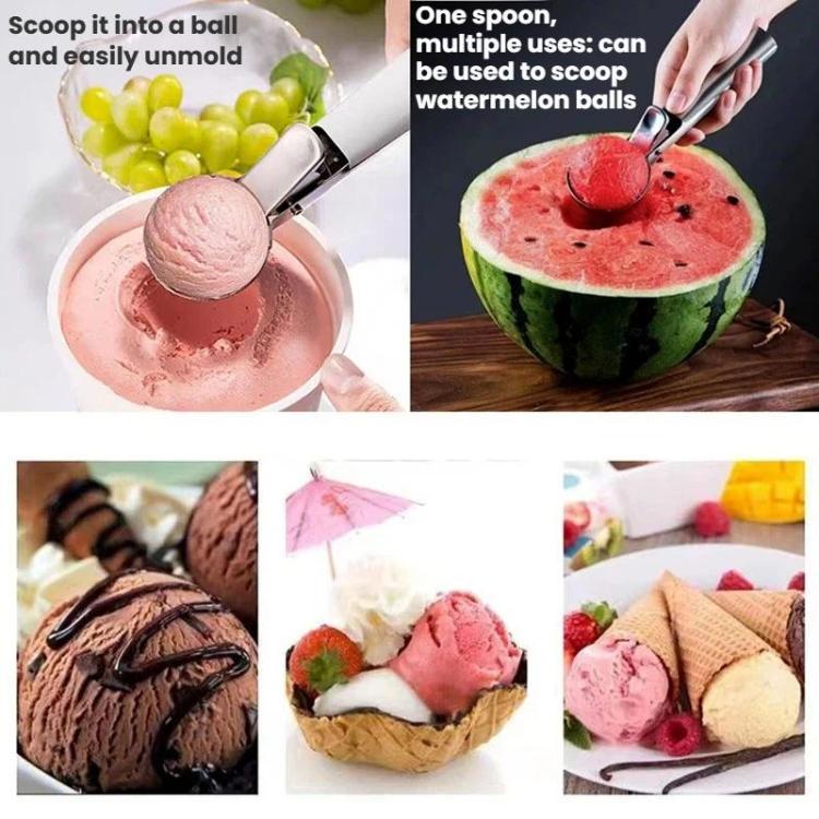 Stainless steel dual-purpose scoop forming watermelon and ice cream balls