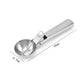 Stainless steel ice cream and fruit ball scoop, rounded scoop bowl and long handle
