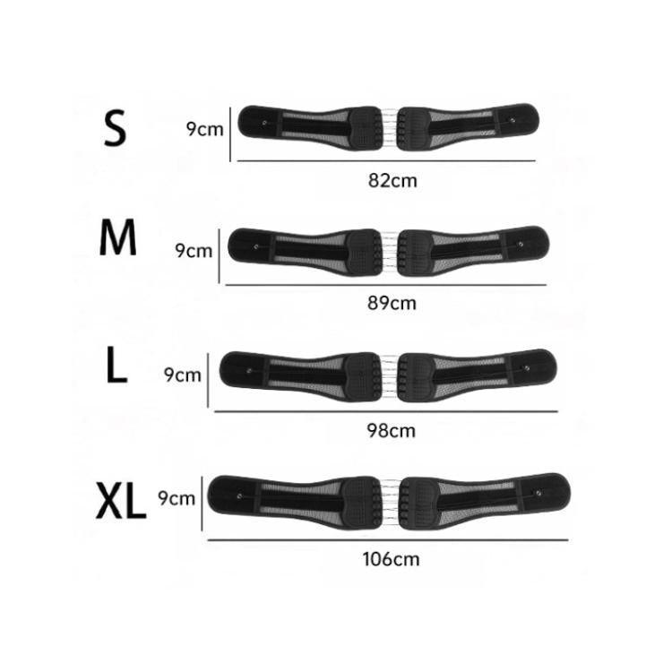 Adjustable Breathable Mesh Lumbar Support Belt With Double Pulleys, S, M, L, XL