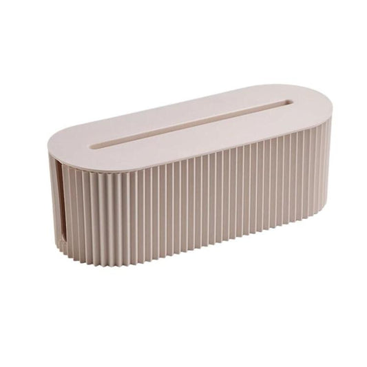 Desktop Wire Management Cable Box Power Socket & Power Cord Storage Cover Box, White, Blue, White With Wood Cover, Black With Wood Cover