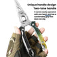 Multifunctional lure pliers with ergonomic two-tone handle, held for one-hand use