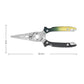 Lure pliers with stainless jaws and green-yellow handle; approx 18.2 cm length