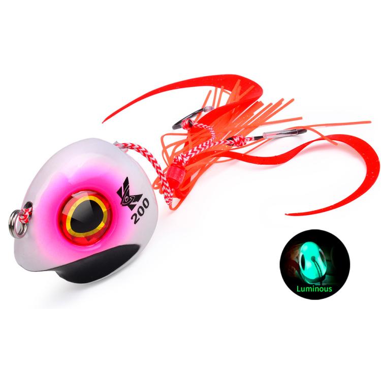 KATYUSHA Kabura Snapper Jig Head 3D Bionic Eyes Tai Rubber Lead Jigs for Bottom Fishing, Grouper, Sea Bream, 60G, 80G, 100G, 120G, 150G, 200G