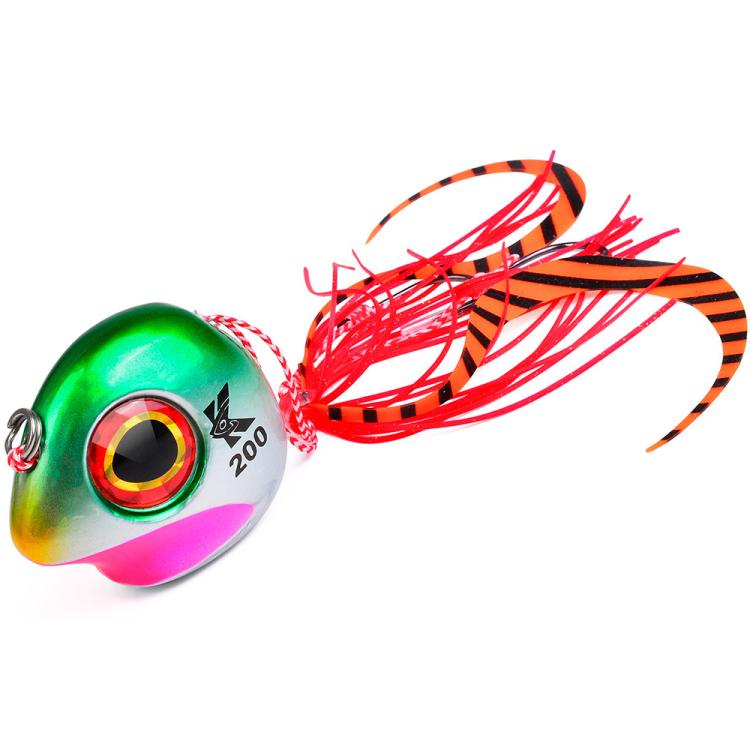KATYUSHA Kabura Snapper Jig Head 3D Bionic Eyes Tai Rubber Lead Jigs for Bottom Fishing, Grouper, Sea Bream, 60G, 80G, 100G, 120G, 150G, 200G