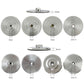 Set of metal adhesive grinding discs with threaded holes: M10, M14, M16, 5/8-11