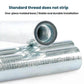 Angle grinder extension shaft with internal threaded socket and external threads