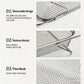 Expandable sink colander strainer features: retractable frame and fine mesh basket