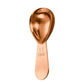 Rose gold coffee measuring spoon with 15ml scale markings, oval bowl and long handle