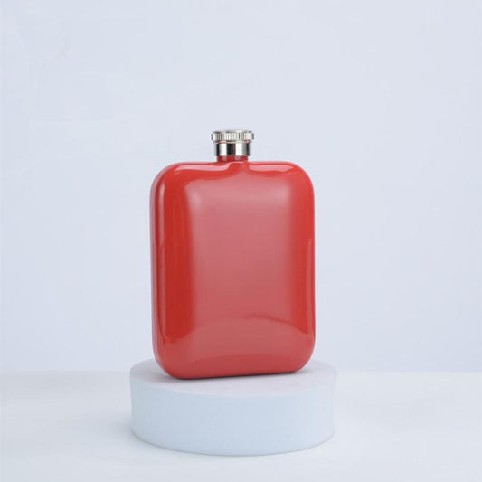 6 oz Hip Flask for Liquor for Men & Women 304 Stainless Steel Leakproof Pocket Flask with Screw Cap Portable Alcohol Whiskey Flask