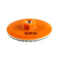 Orange one-piece diamond grinding disc, grit 500, for tile edge grinding