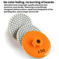 Two diamond grinding discs with orange base; orange disc labeled 150