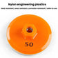 Orange one-piece diamond grinding disc with metal nut, grit 50, for tile edge work
