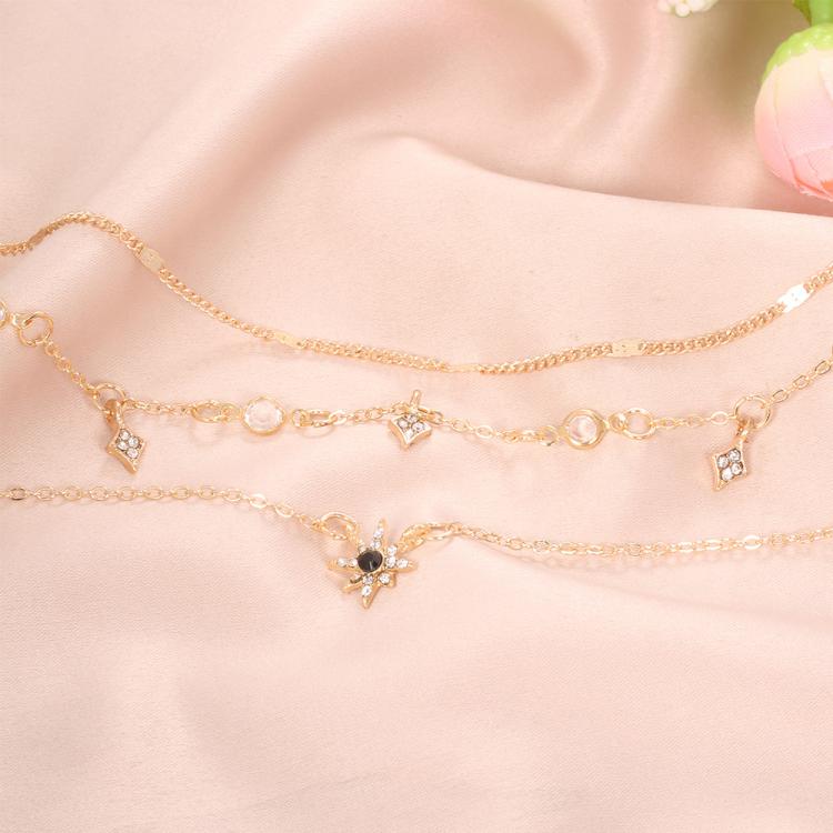 Multi-layered Star Pendant Necklace Combination
