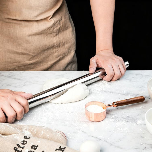 304 Stainless Steel Sanding Rolling Pin Kitchen Baking Tool, LsCook 32cm