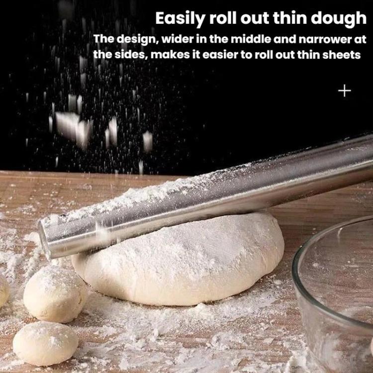 304 Stainless Steel Sanding Rolling Pin Kitchen Baking Tool, LsCook 32cm