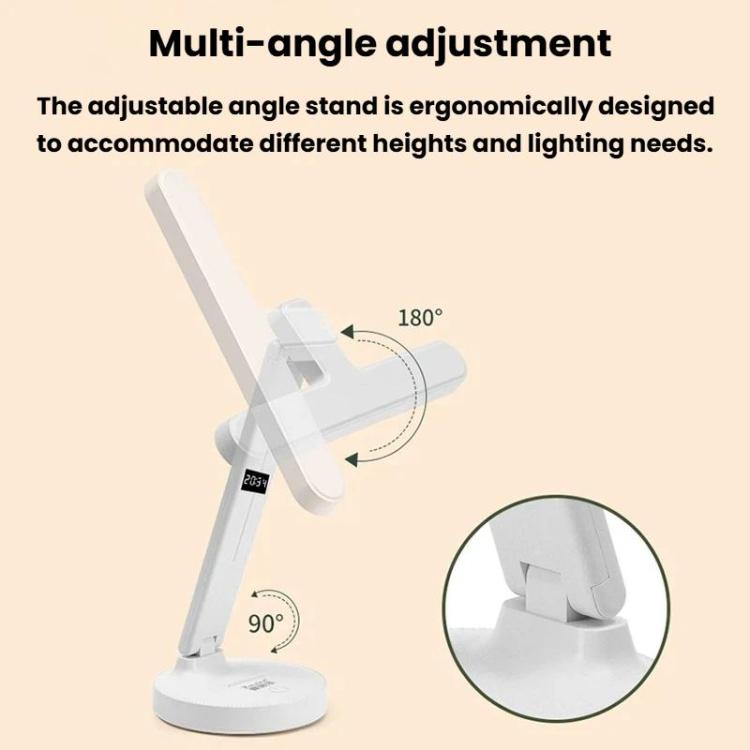 Xiajule adjustable desk lamp with pivoting arm and angled head