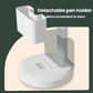White LED desk lamp with detachable pen holder on round base